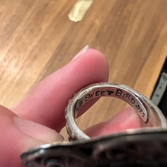 Sweetbird Studio Sterling Silver Learn And Move On Ring 6.75 - Picture 5 of 8